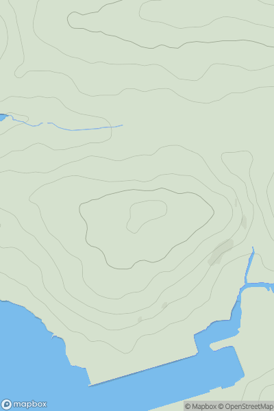 Thumbnail image for Kit Hill [South West England] [SX443577] showing contour plot for surrounding peak